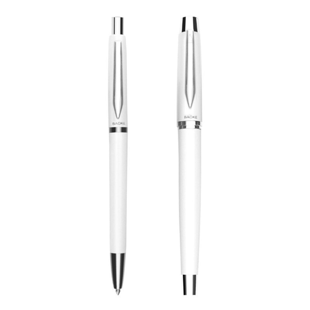 Baoke Fountain Pen & Ballpoint Pen Combo Set T12 Athens-white