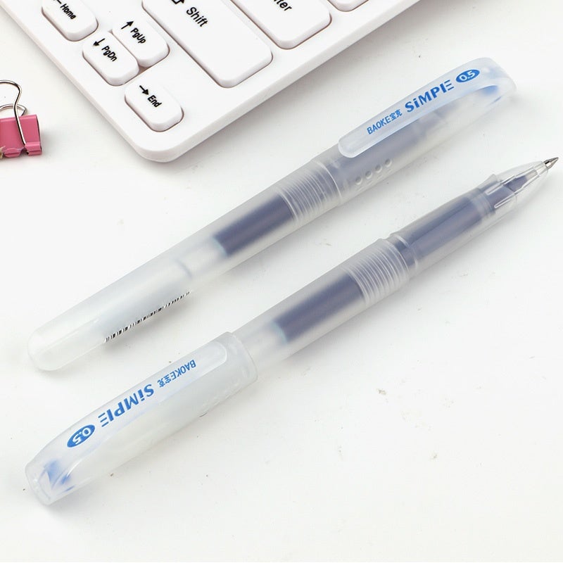 Baoke Simple Gel Pen PC3298 (Pack of 12) 0.5mm Blue
