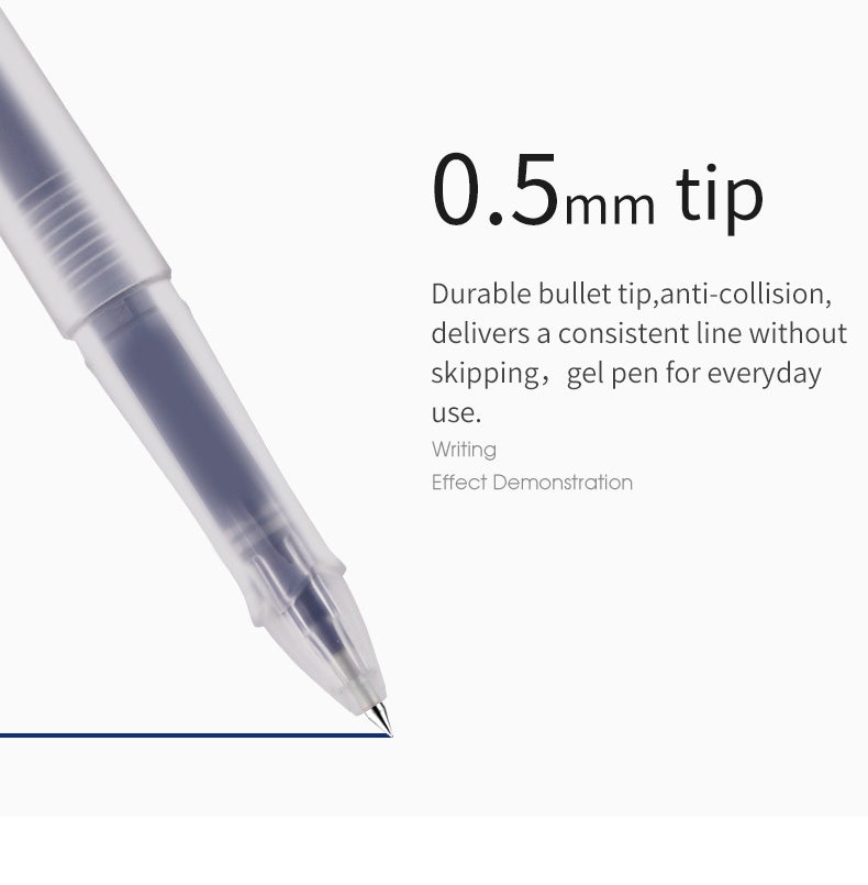 Baoke Simple Gel Pen PC3298 (Pack of 12) 0.5mm Black