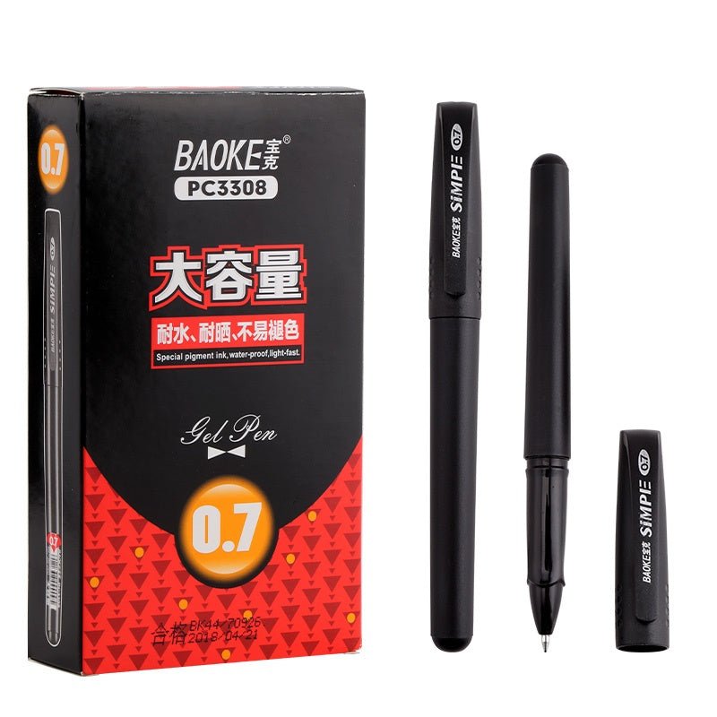 Baoke Gel Pens PC3308 0.7mm (Pack of 12) 0.7mm Red