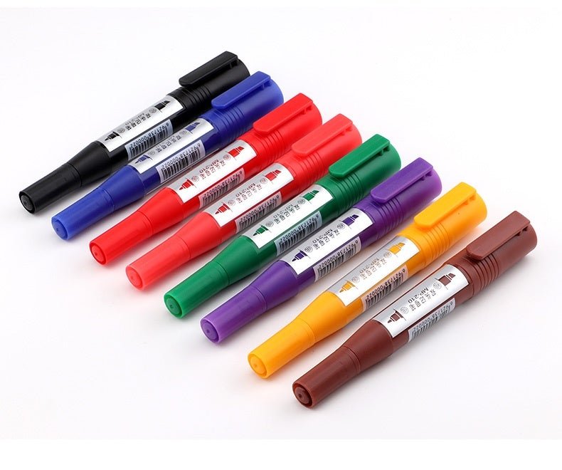 Baoke Permanent Marker Pen 8 Color Dual Tip