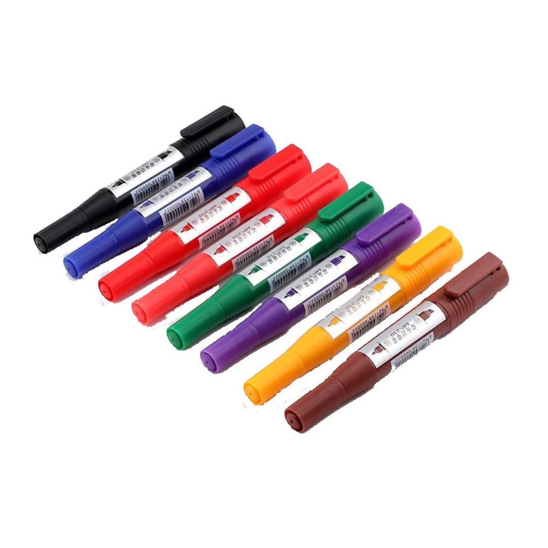 Baoke Permanent Marker Pen 8 Color Dual Tip