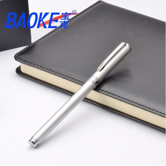 Baoke (PM157) 0.5mm Black Ink Gel Pen 0.5mm Black Silver