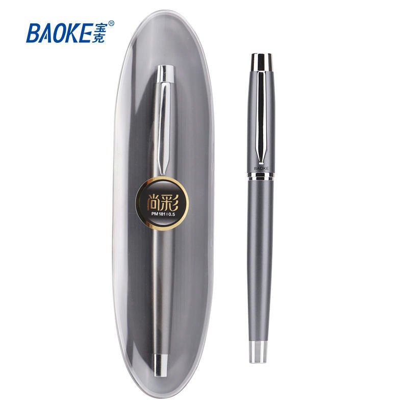 Baoke (PM181) 0.5mm Black Ink Gel Pen 0.5mm Grey