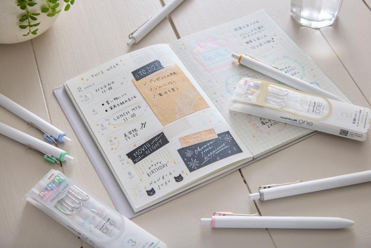 Uni-ball One Gel Pen - 0.5 mm - 3 Metallic Color Set - Limited Edition