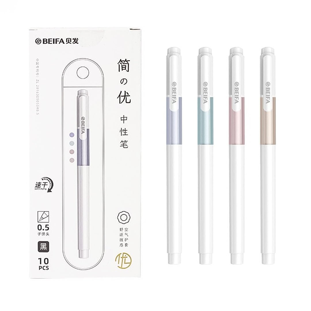 Beifa GPF0066 Superior Series Gel Pen Pack of 10