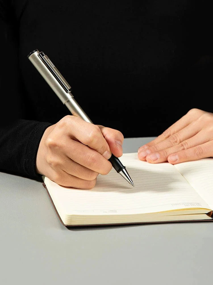 Comix Vision All-Metal Gel Ballpoint Pens 0.5/0.7mm Black Ink 12 Pack