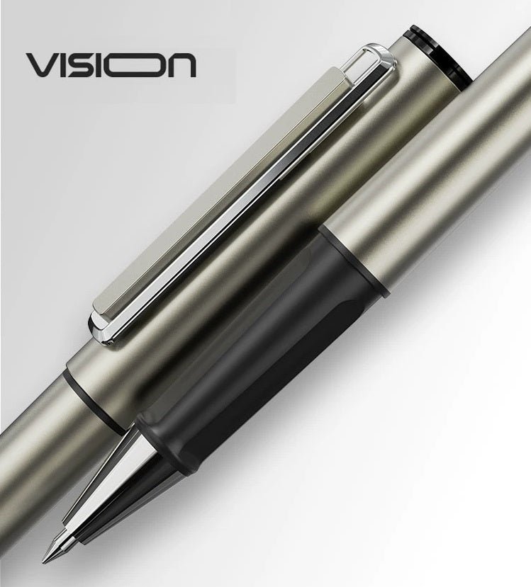 Comix Vision All-Metal Gel Ballpoint Pens 0.5/0.7mm Black Ink 12 Pack