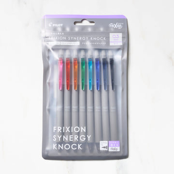 Pilot Frixion Synergy Knock 8 Color Ballpoint Pen Set