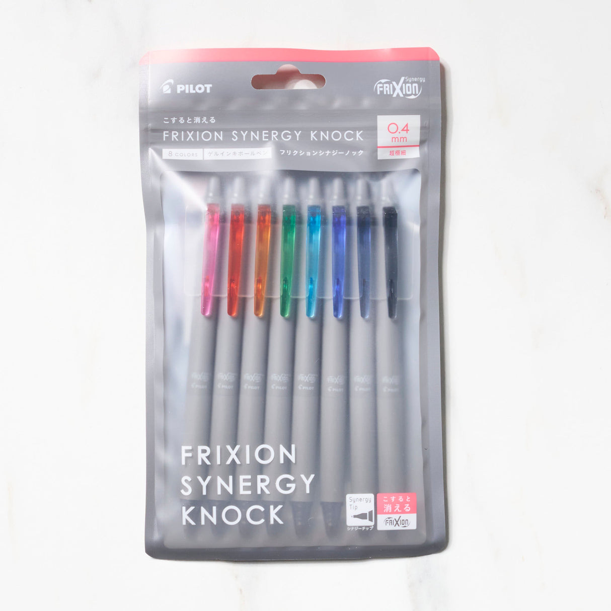 Pilot Frixion Synergy Knock 8 Color Ballpoint Pen Set