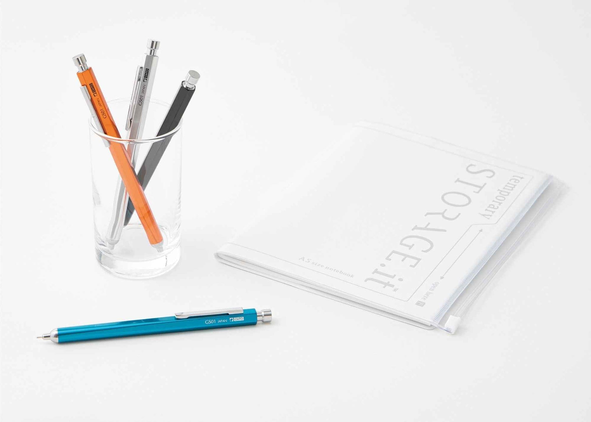 OHTO JAPAN GS01 Ballpoint Pen - 0.7mm - Black Ink - Black Body