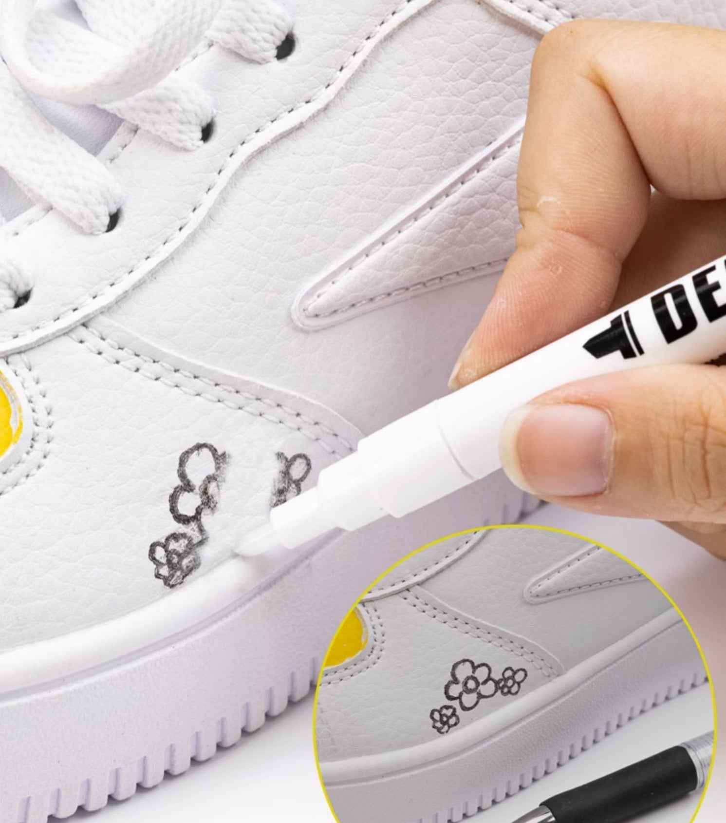 3-Piece Delete Marker Color Wipe Pens – Remove Acrylic/Enamel/Chrome Paint