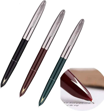 Hero 329 Fountain Pen Gold Arrow Pattern 3 Pack - TTpen