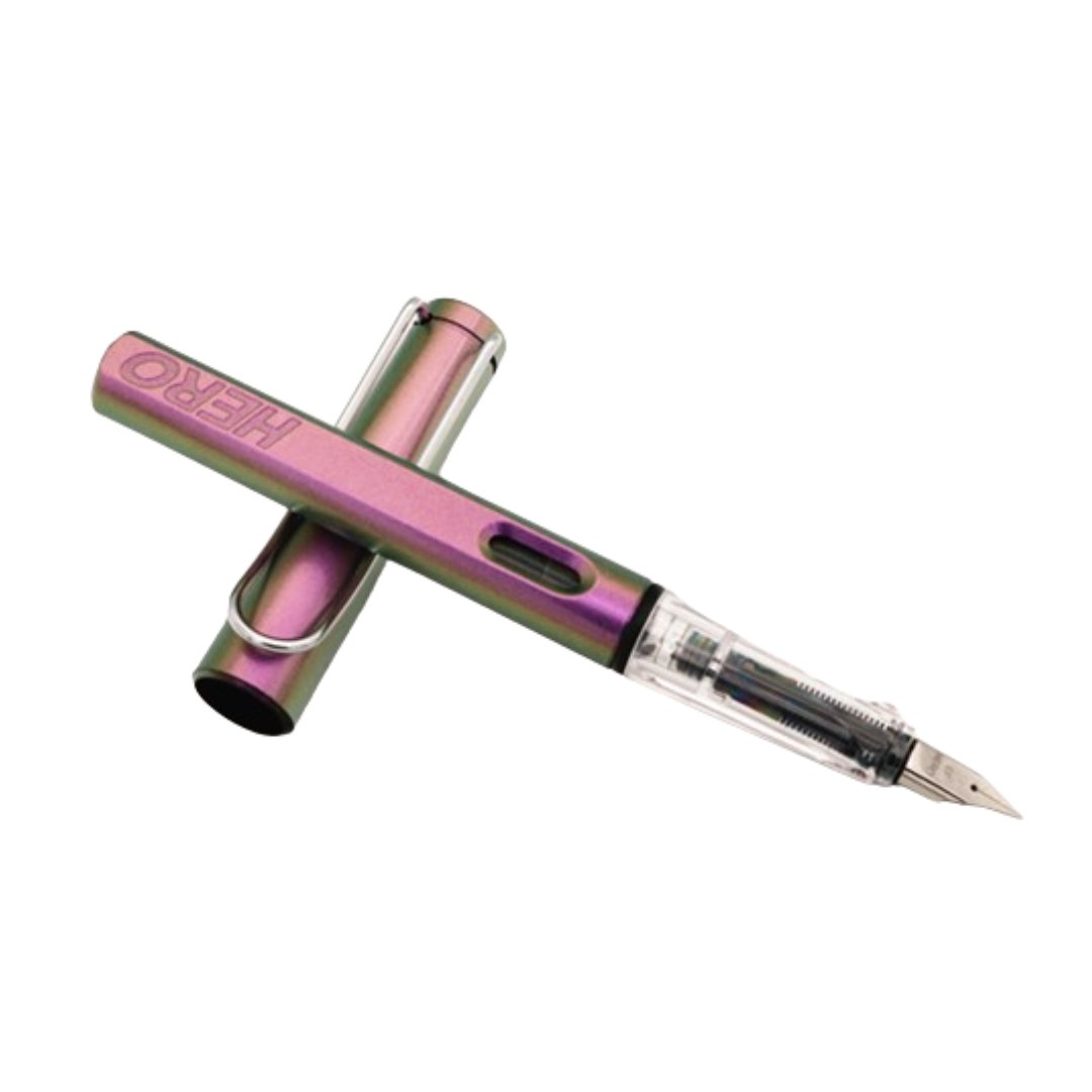 Hero 359B Dazzle Fountain Pen Violet