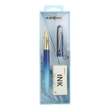 Hero 6179A Fountain Pen and Ink Gift Set Blue