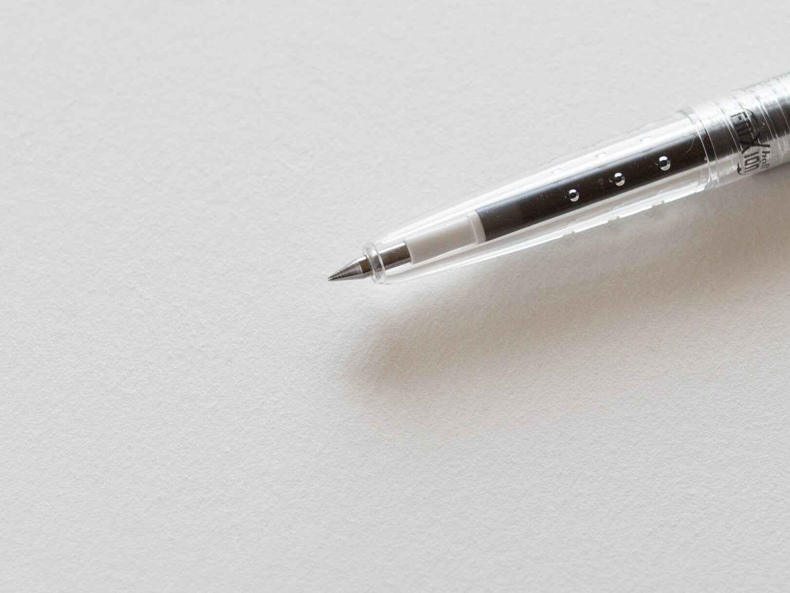 Pilot Frixion Ball Slim Erasable Gel Pen 0.38mm - CLEAR BODY - 3 Pack