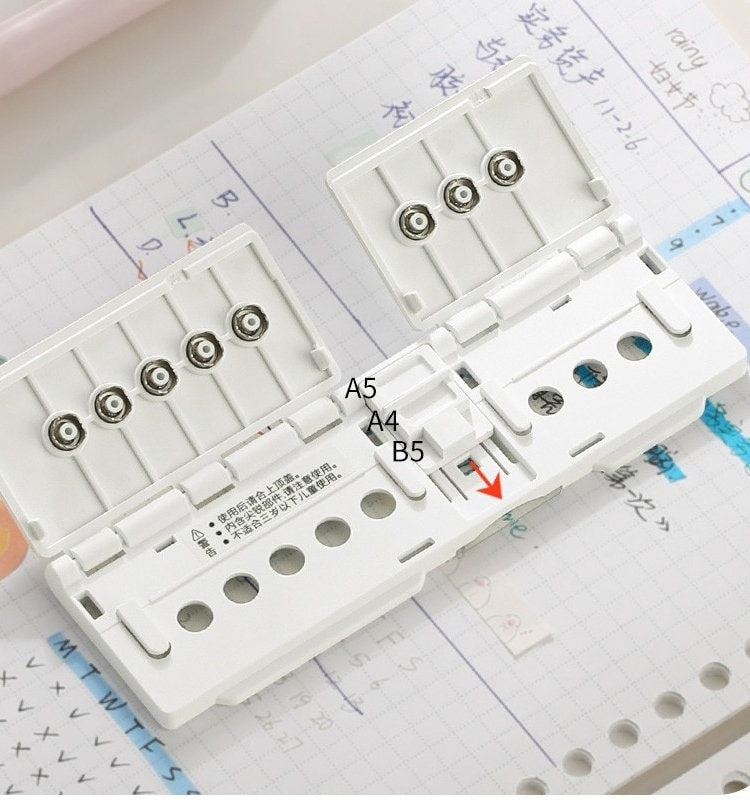 KOKUYO Campus 8 Hole Punch Portable for A5/B5/A4