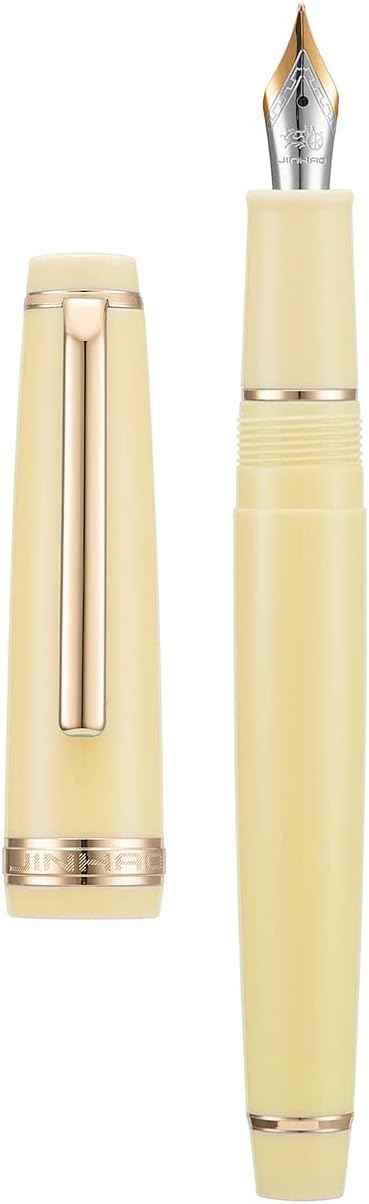 Jinhao 82 Acrylic Fountain Pen Iridium Nib Gold Silver Trim - TTpen