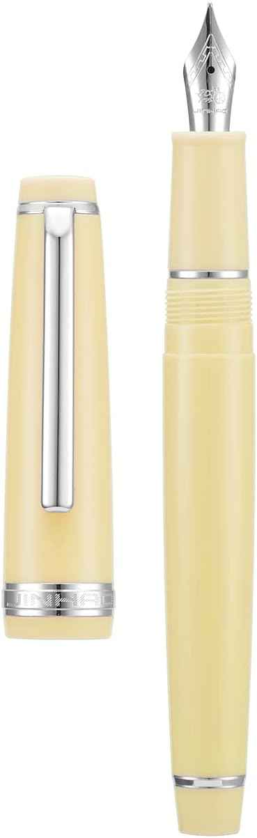Jinhao 82 Acrylic Fountain Pen Iridium Nib Gold Silver Trim - TTpen