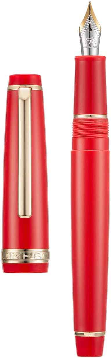 Jinhao 82 Acrylic Fountain Pen Iridium Nib Gold Silver Trim - TTpen