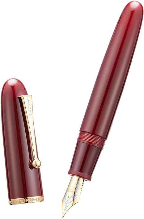 Jinhao 9019 Fountain Pen Dadao Series Acrylic Gold Trim #8 Nib - TTpen