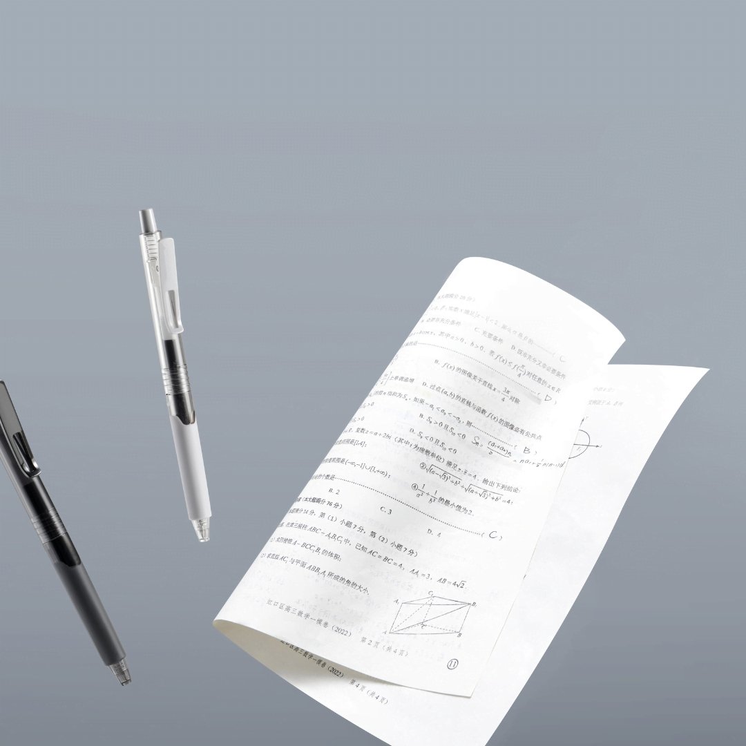 Kaco K9 Gel Ink Pen Transparent 0.5mm,5 Pack