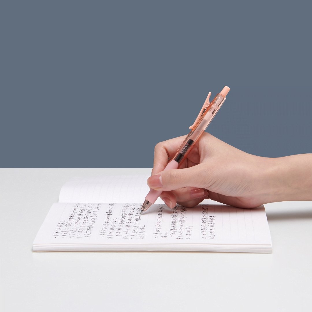 Kaco K9 Gel Ink Pen Transparent 0.5mm,5 Pack