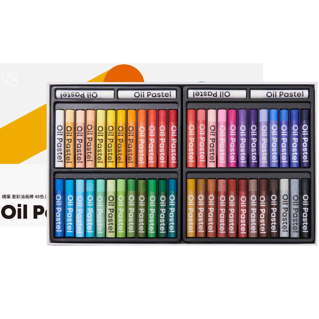 Kalor Oil Pastels Crayons - Pack of 24 and 48 Colors 48 Classic