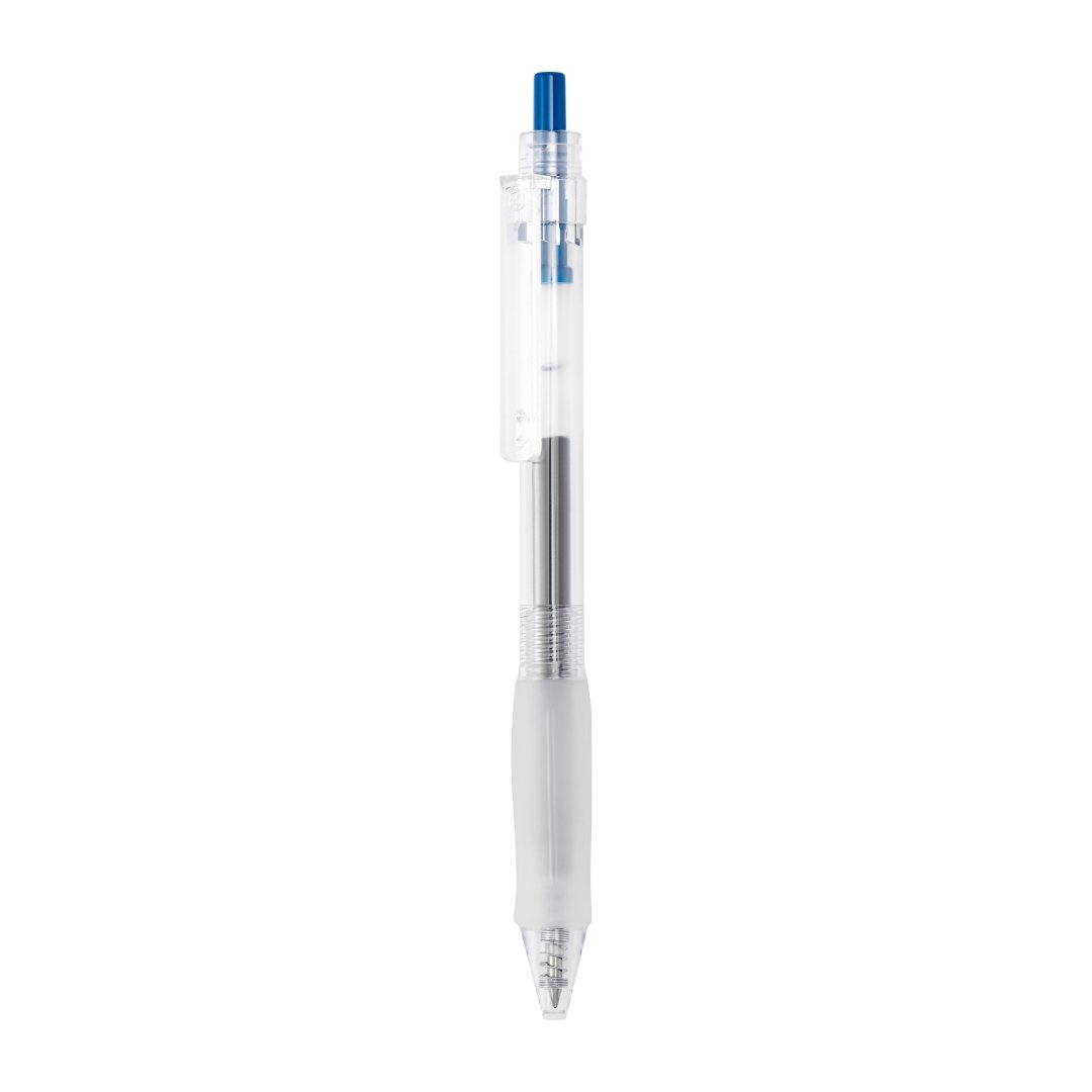 Kaco Keybo Transparent Gel Ink Pen- 5 Pack 0.5mm Dark Blue