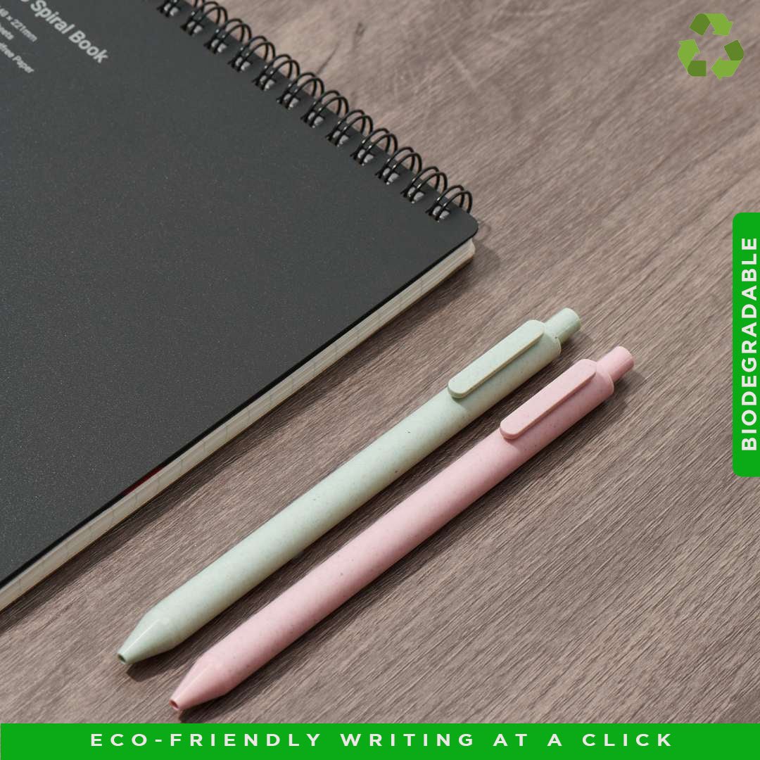 Kaco Pure Biodegradable 0.5mm Gel Ink Pen-Pack Of 4