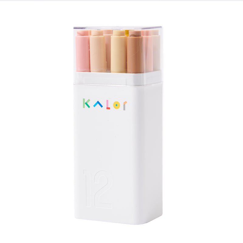 Kalor Oil Based Acrylic Paint Marker Pens Ivory Tower (12 colors)