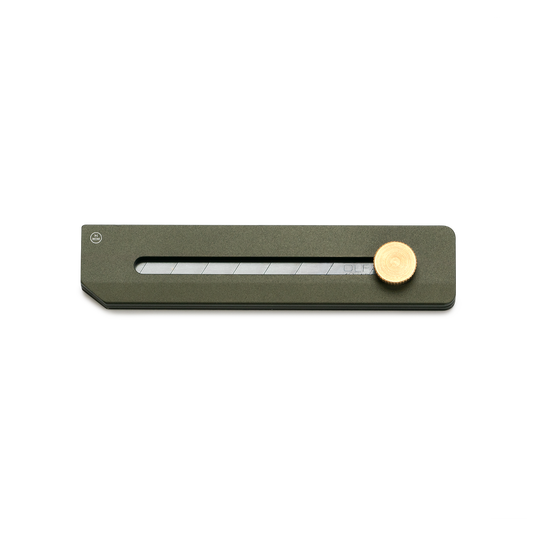 HMM EDC Utility Knife Black/Army/Silver with OLFA Blade