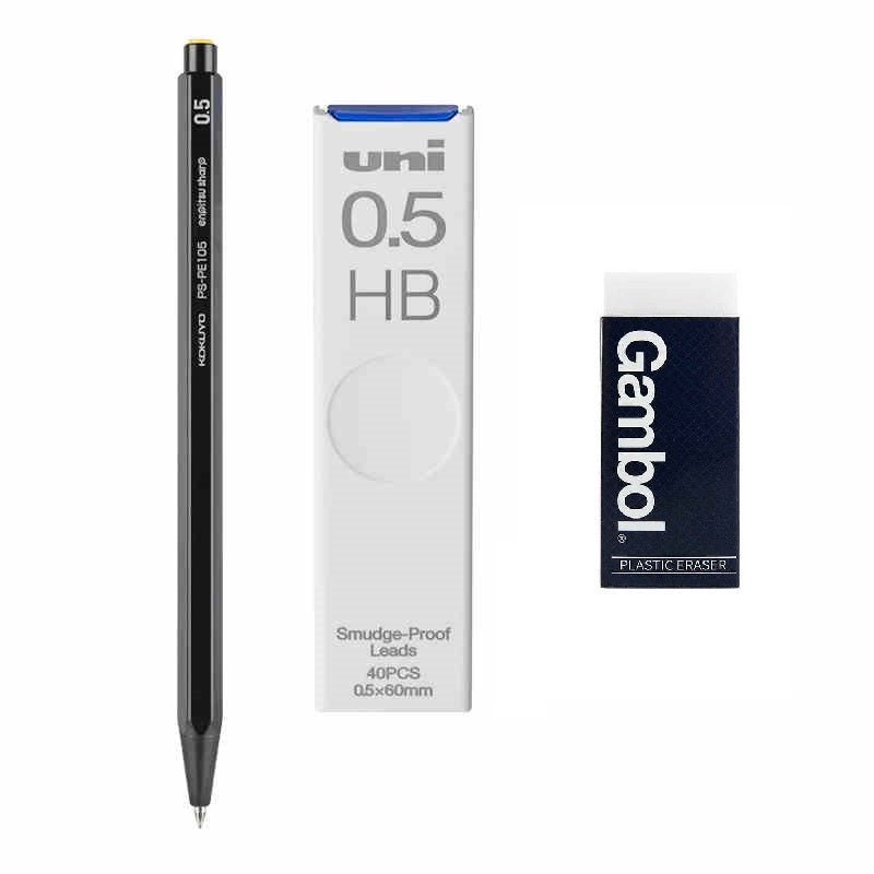 KOKUYO Enpitsu Sharp Mechanical Pencil with Leads and Eraser - TTpen