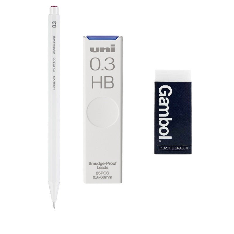 KOKUYO Enpitsu Sharp Mechanical Pencil with Leads and Eraser - TTpen