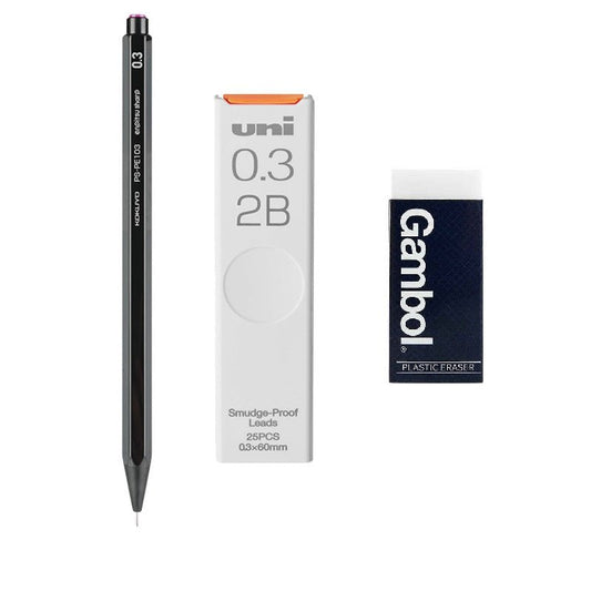 KOKUYO Enpitsu Sharp Mechanical Pencil with Leads and Eraser - TTpen