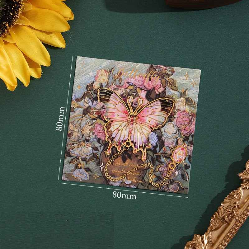 6-Piece Vintage Butterfly Metal Bookmarks with Tassels – Book Lover Gifts