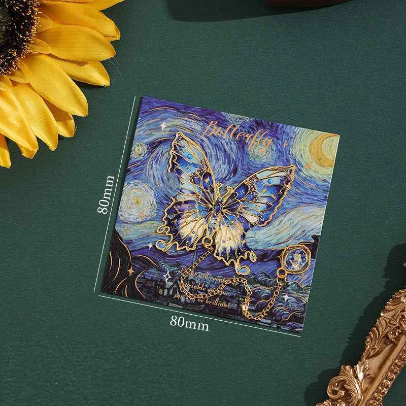 6-Piece Vintage Butterfly Metal Bookmarks with Tassels – Book Lover Gifts