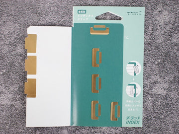 Midori Copper Silver Index Clips 8 Pieces