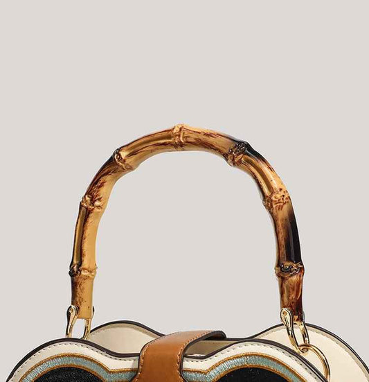 Unique Panda Handbag with Bamboo Handle – Stylish Crossbody Bag for Women