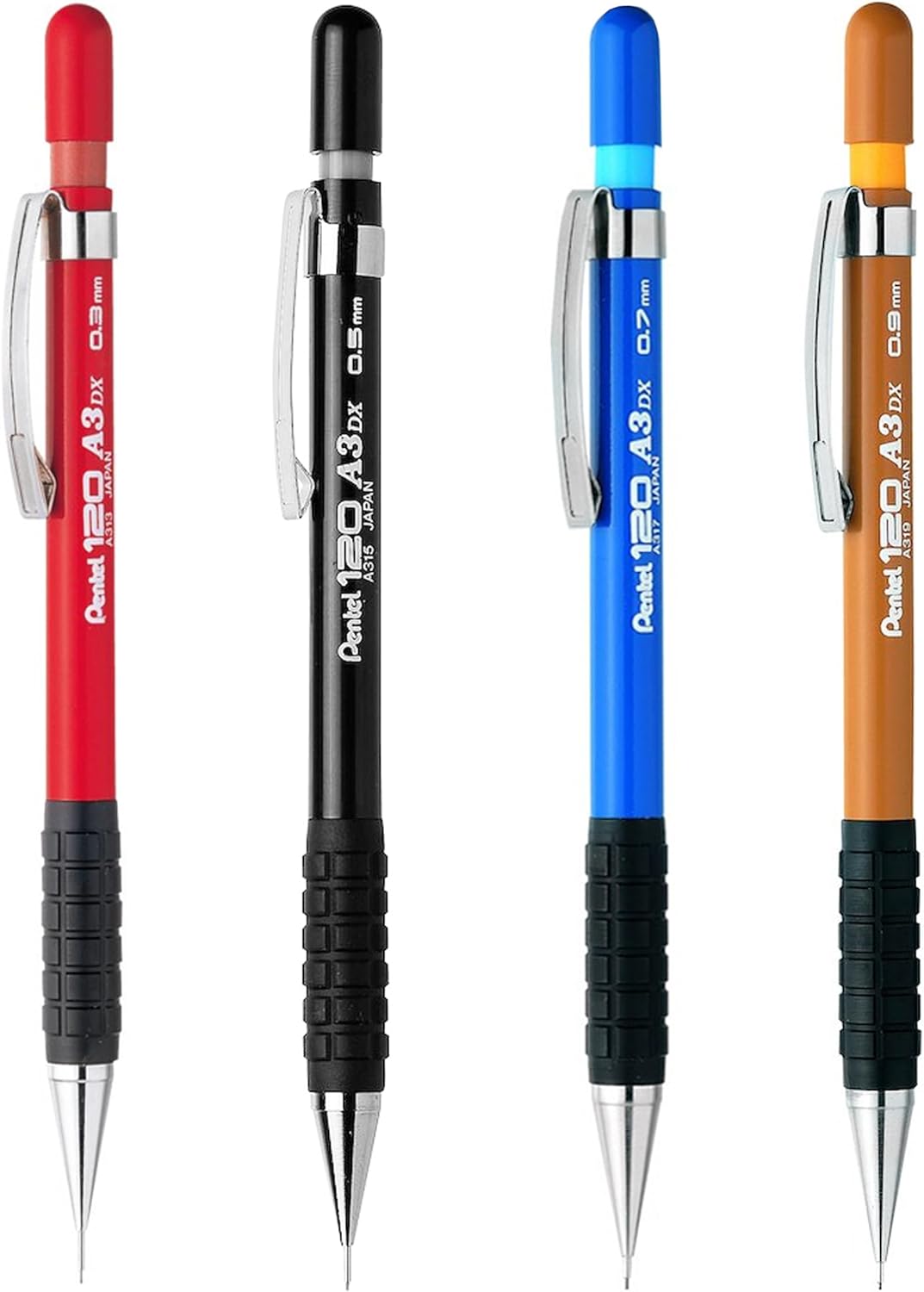 Pentel 120 A3DX Mechanical Pencil 0.3mm/0.5mm/0.7mm/0.9mm