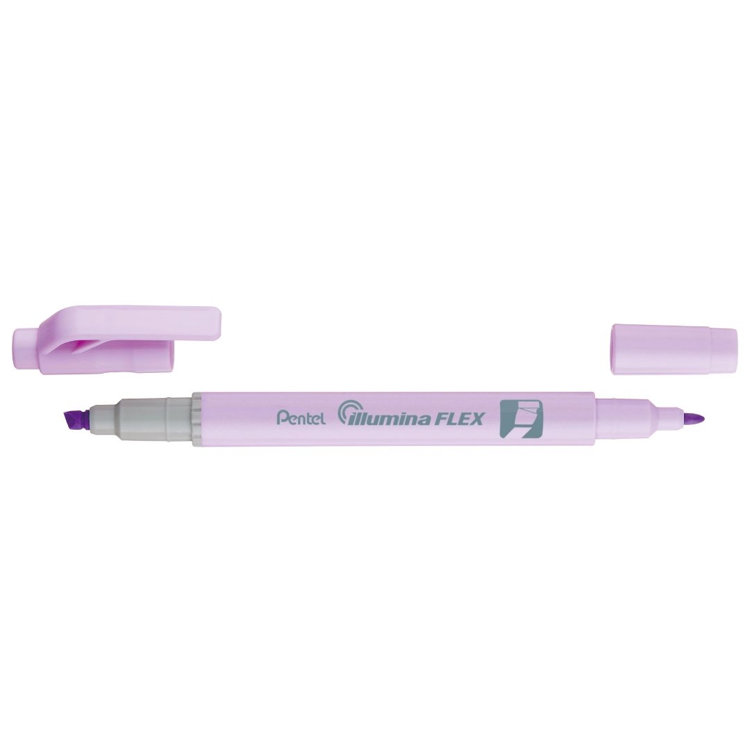 Pentel Dual Tip Highlighter Pastel Illumina Flex (Pack of 2) Violet