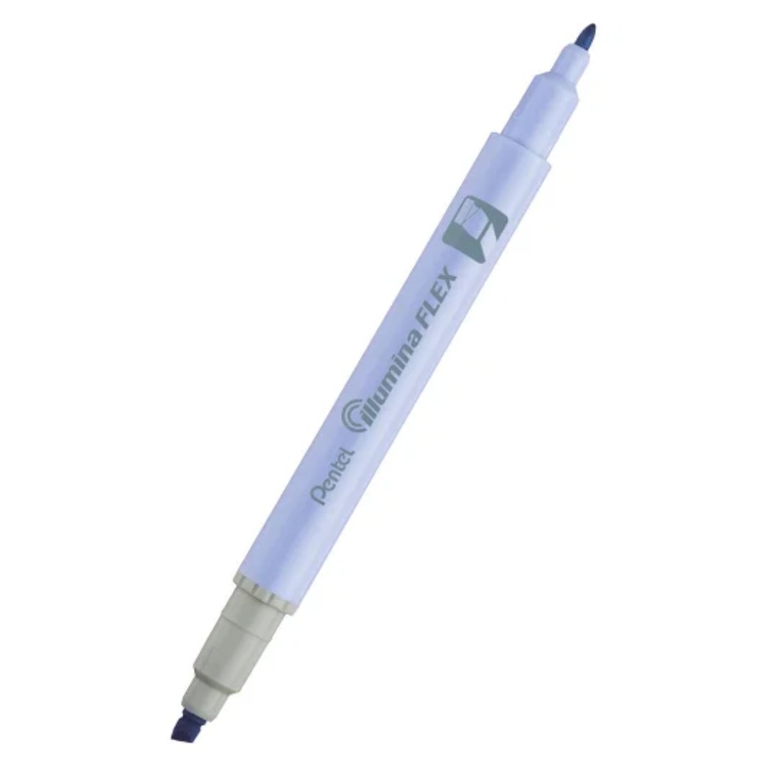 Pentel Dual Tip Highlighter Pastel Illumina Flex (Pack of 2) Blue