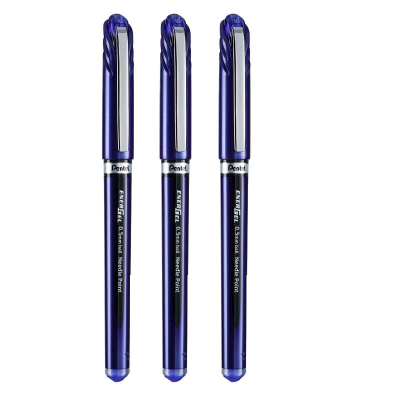 Pentel EnerGel Gel Ink Pen 0.5mm Fine Point Needle Tip,3 Pack