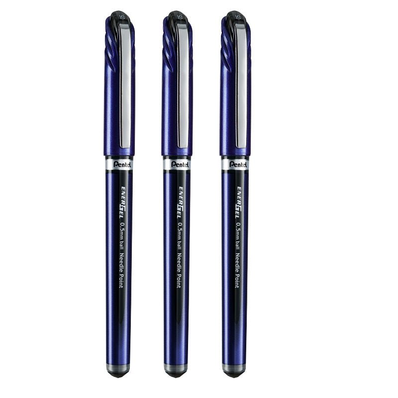Pentel EnerGel Gel Ink Pen 0.5mm Fine Point Needle Tip,3 Pack