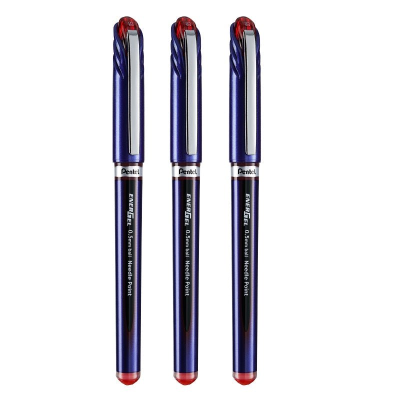Pentel EnerGel Gel Ink Pen 0.5mm Fine Point Needle Tip,3 Pack