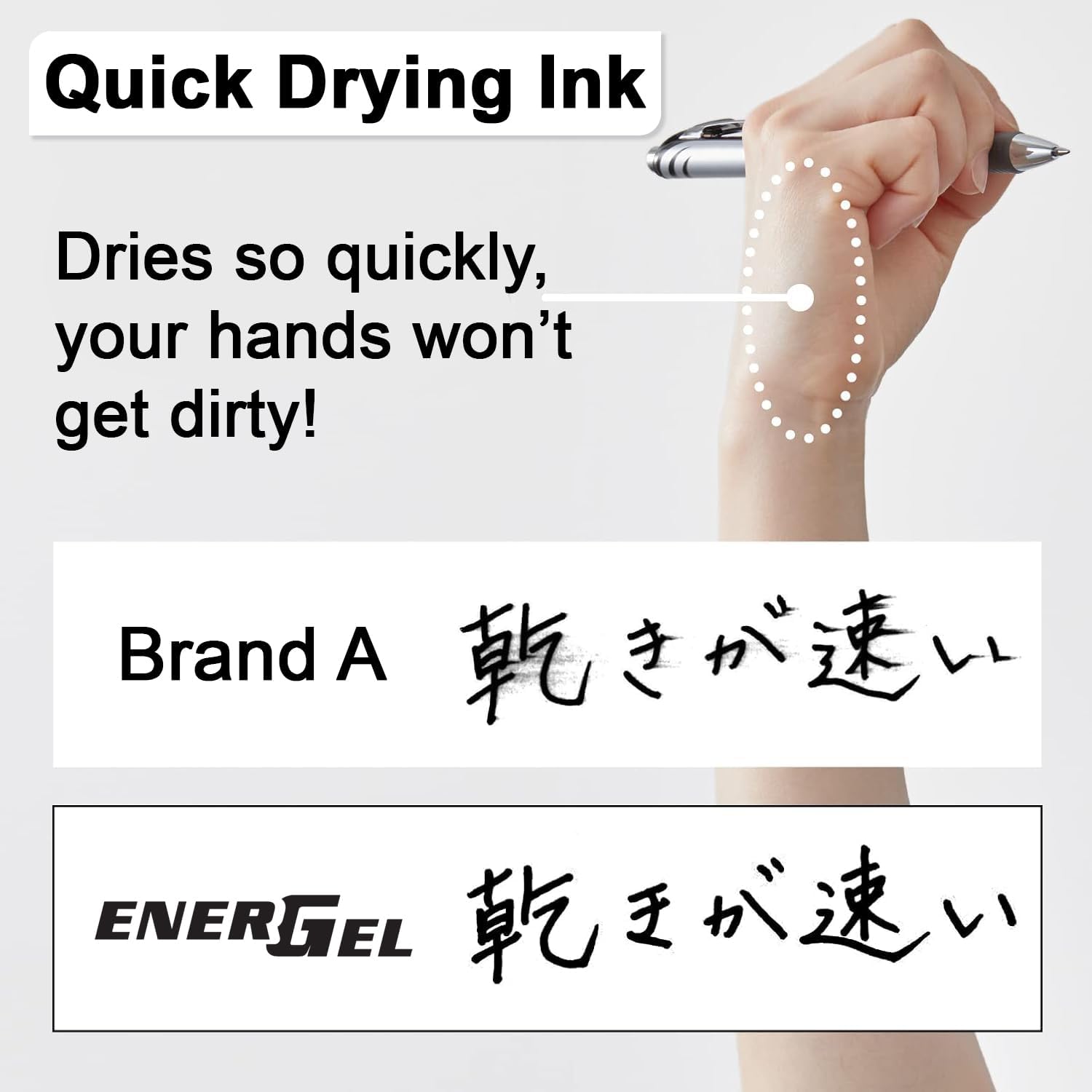 Pentel EnerGel Gel Ink Pen 0.5mm Fine Point Needle Tip,3 Pack