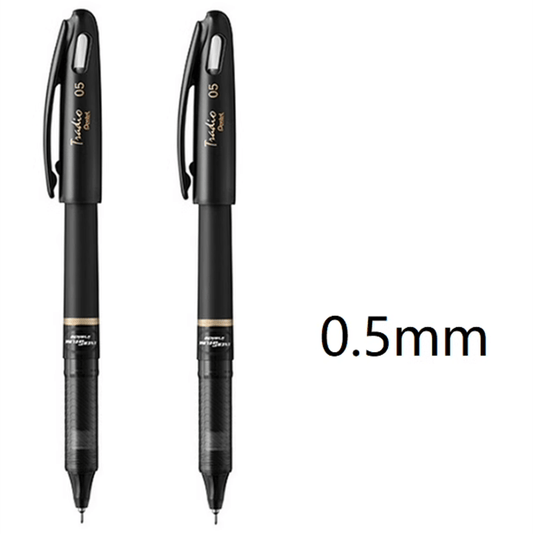 Pentel EnerGel Tradio Gel Ink Pen, (0.5mm),Needle Tip,Black Ink,2 Pack