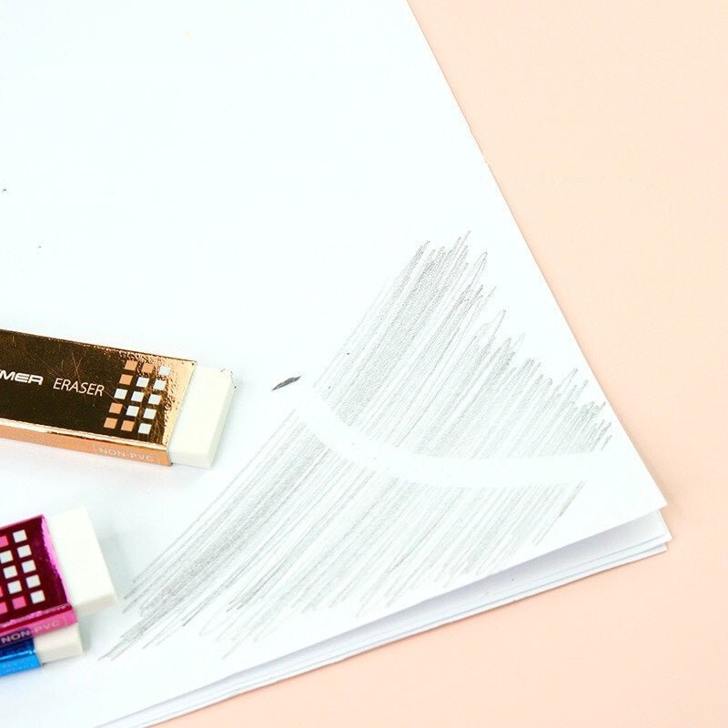 Pentel EZEE02 Slim HI-POLYMER Eraser x 6 Pack