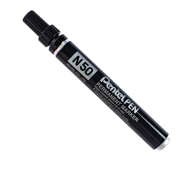 Pentel N50 Permanent Marker Pen Bullet Tip 4 Pack