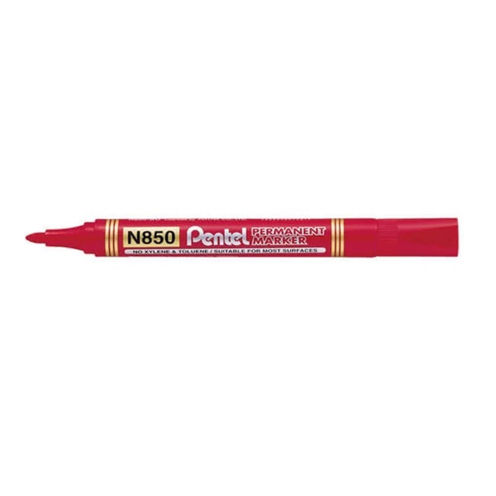 Pentel N850 Permanent Markers Bullet Point 4 Pack